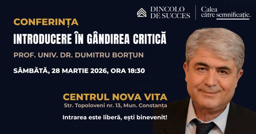 Conferință cu Dumitru Borțun la Biserica Nova Vita Constanța