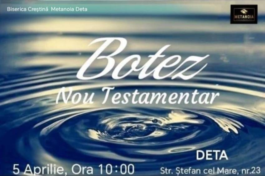 Botez la Biserica Creștină Deta