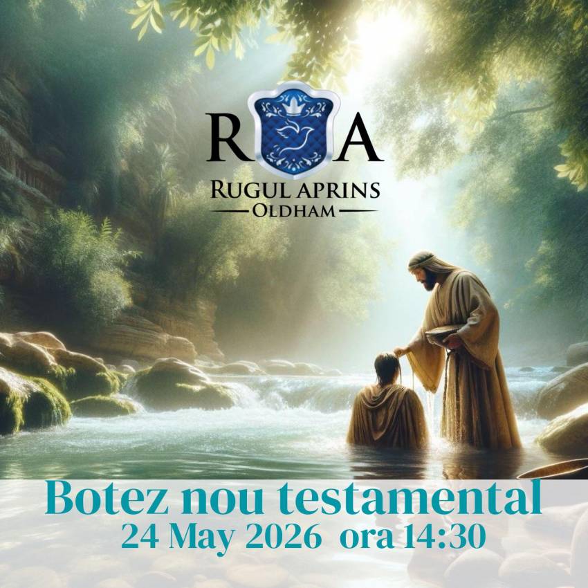 Botez la Biserica Rugul Aprins Oldham