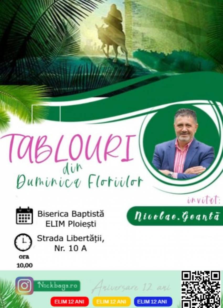 Nicolae Geantă la Biserica Elim Ploiești