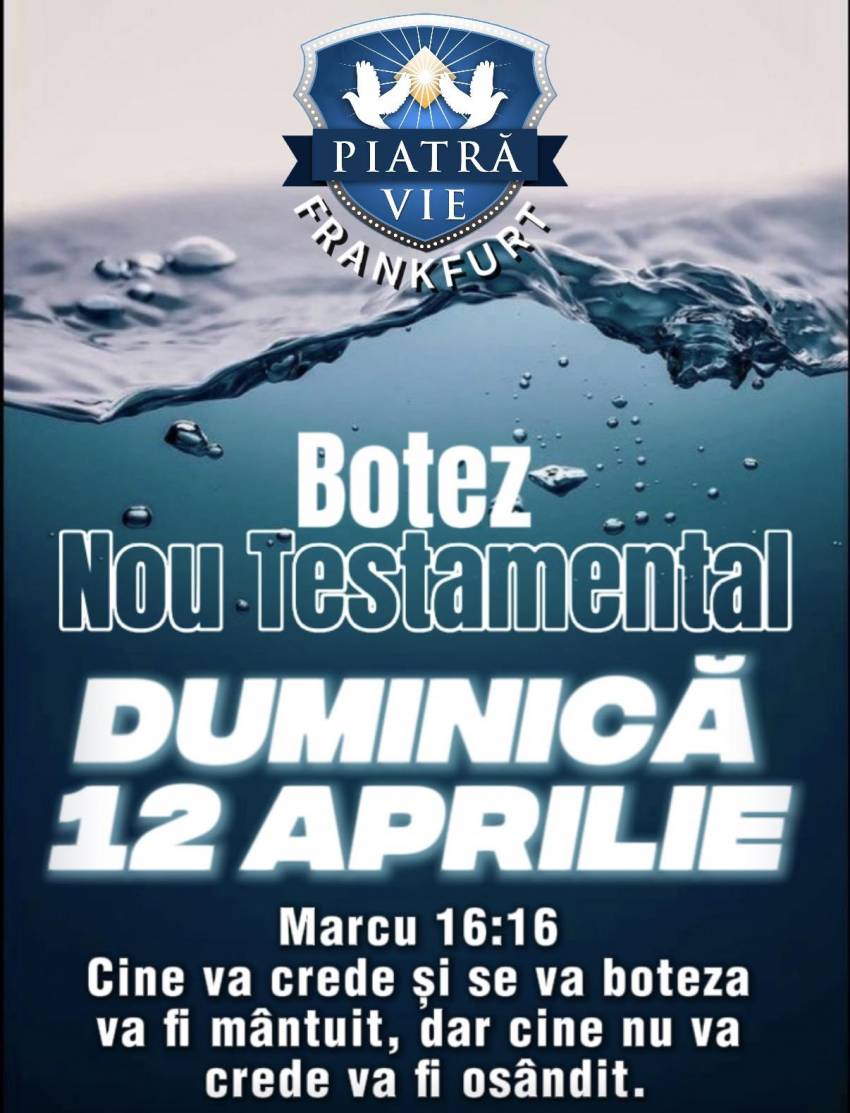 Botez la Biserica Piatra Vie Frankfurt