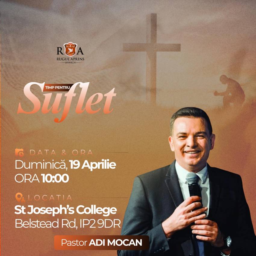 Adi Mocan la Biserica Rugul Aprins Ipswich