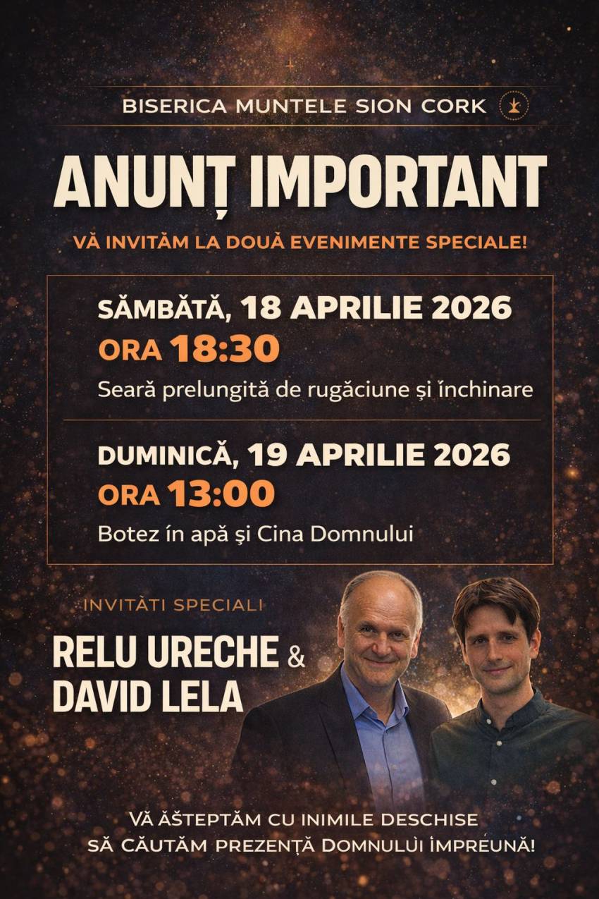 Relu Ureche & David Lela la Biserica Muntele Sion Cork