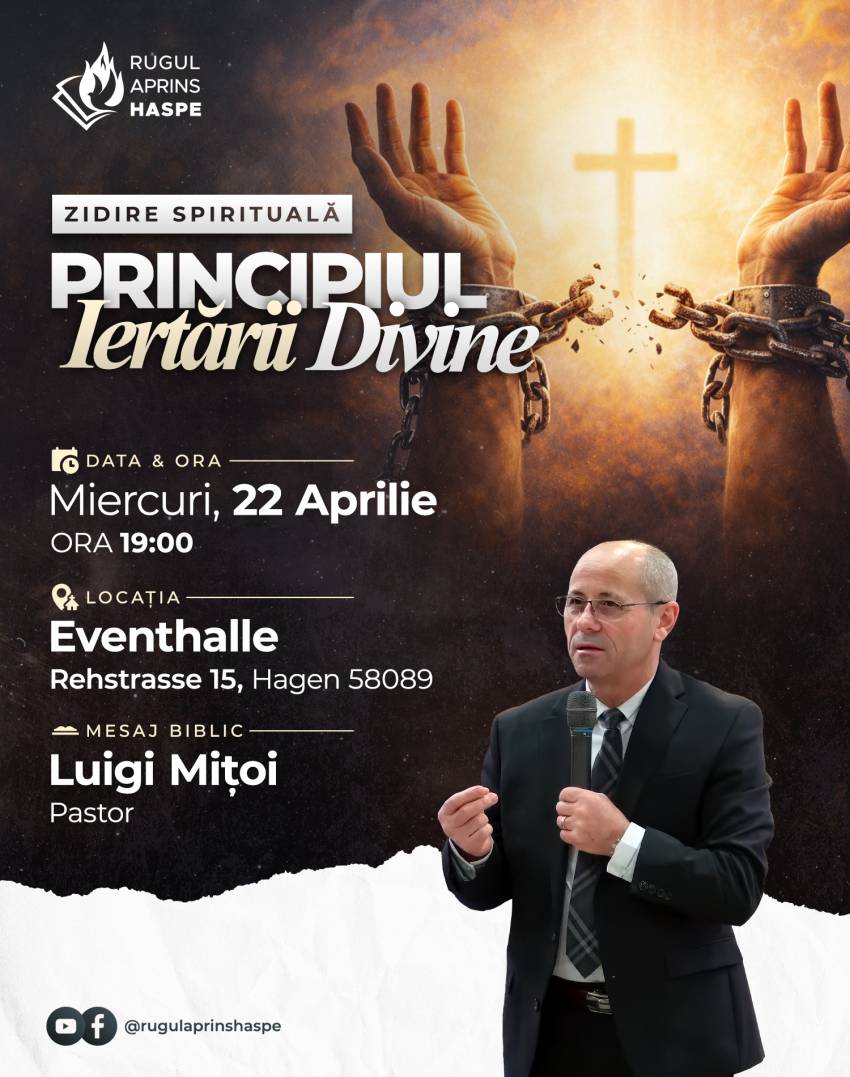 Luigi Mițoi la Biserica Rugul Aprins Haspe