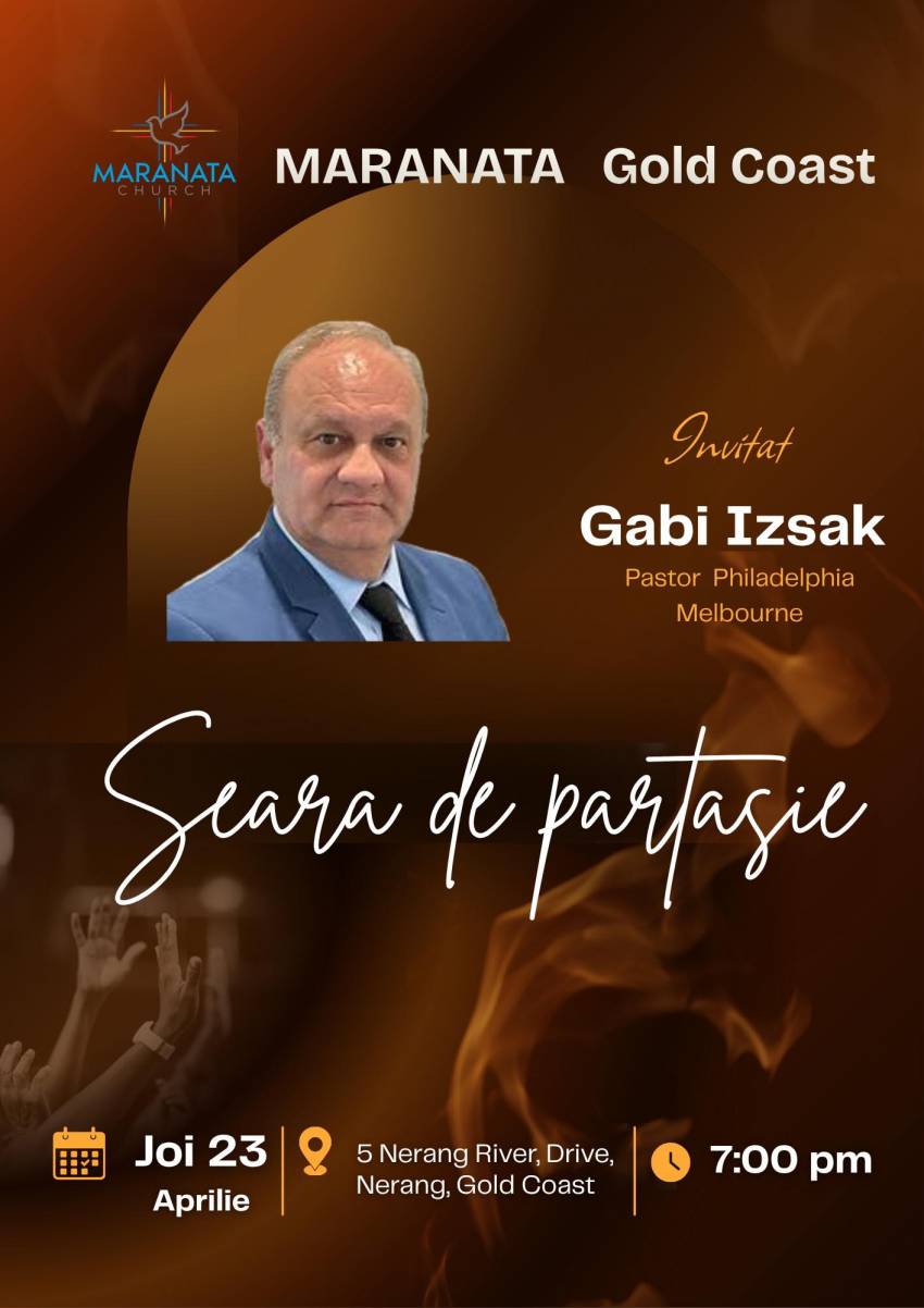 Gabi Izsak la Biserica Maranata Gold Coast