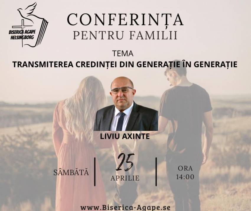 Conferință pentru familii la Biserica Agape Helsingborg