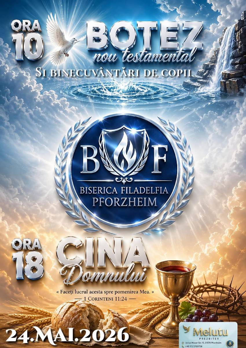 Botez la Biserica Filadelfia Pforzheim