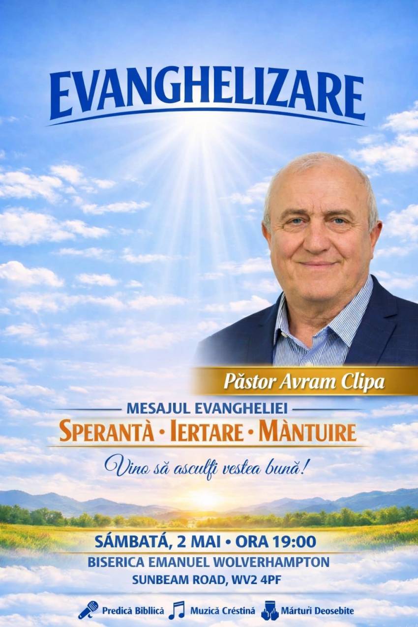 Avram Clipa la Biserica Emanuel Wolverhampton