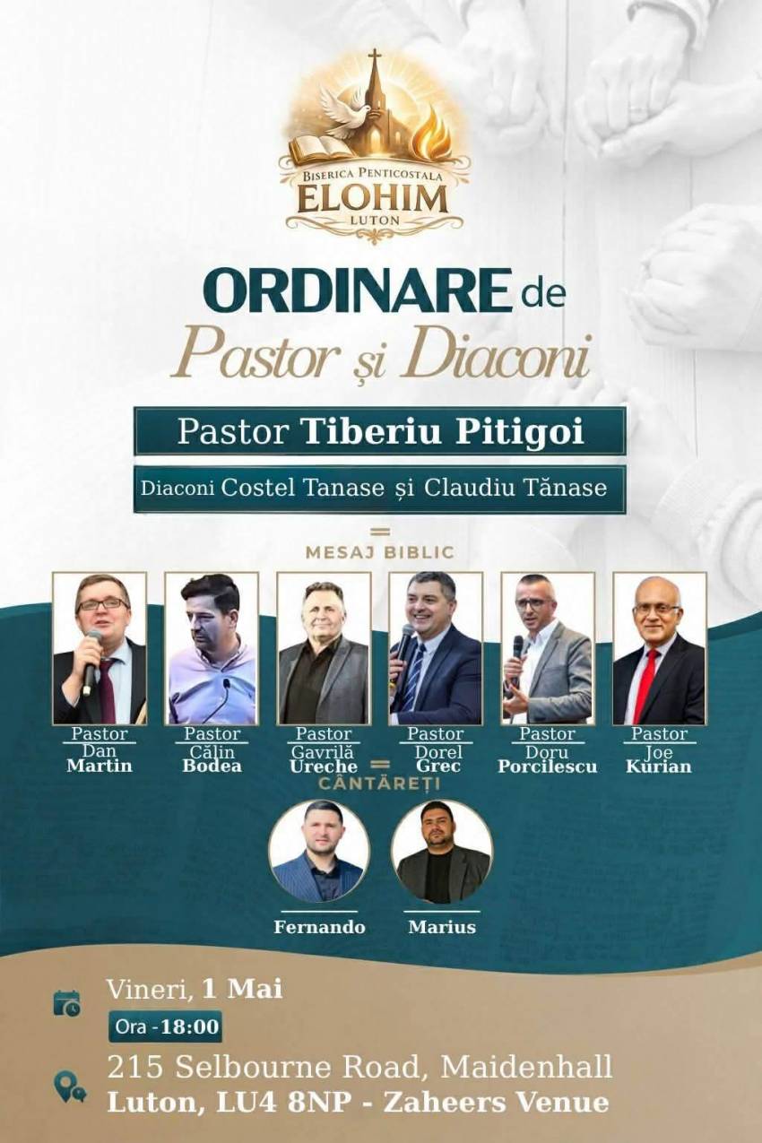 Ordinare la Biserica Elohim Luton