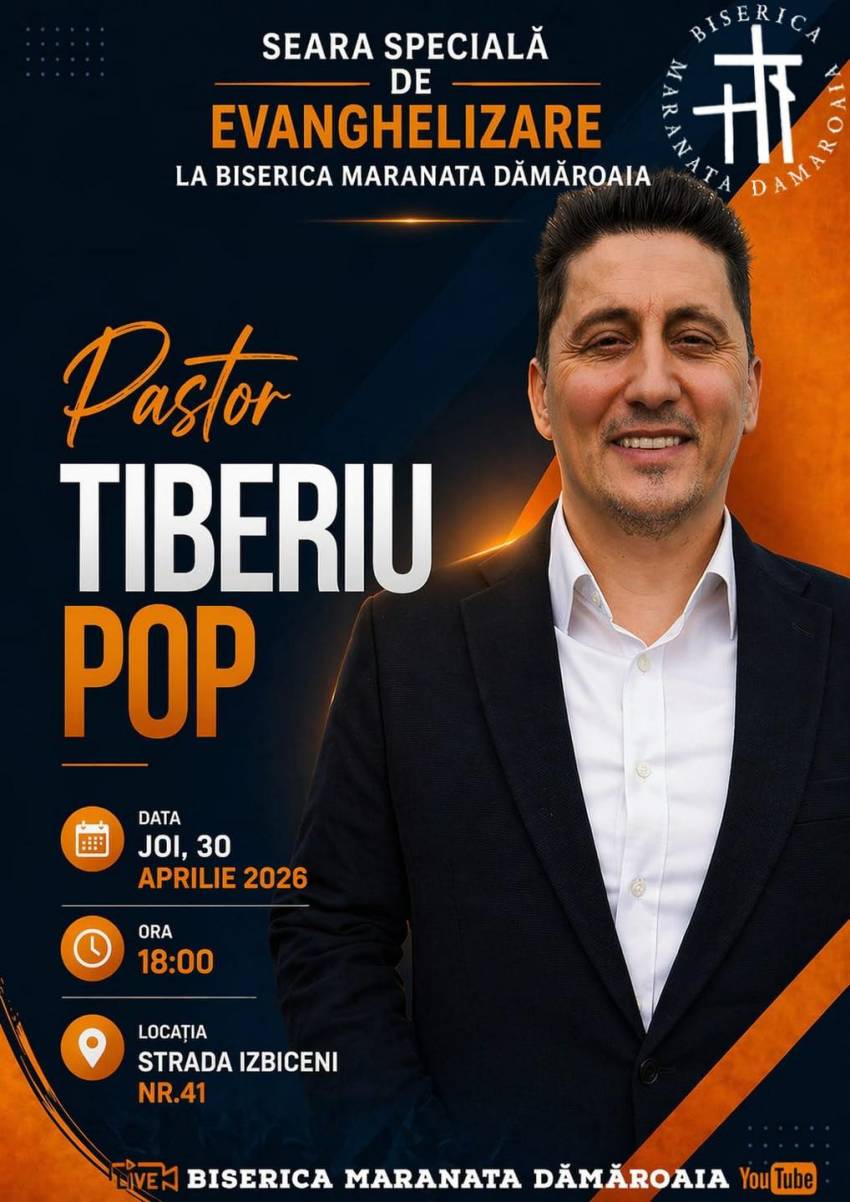 Tiberiu Pop la Biserica Maranata Dămăroaia București