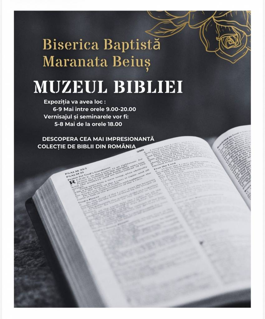 Expoziția Muzeul Bibliei la Beiuș