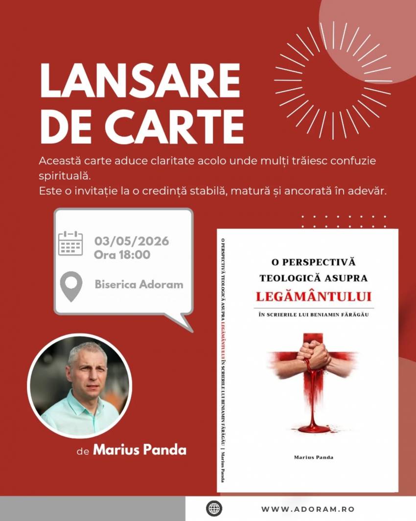 Lansare de carte la Biserica Adoram Arad