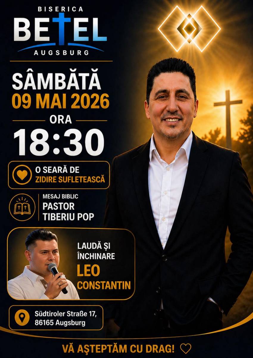 Tiberiu Pop la Biserica Betel Augsburg