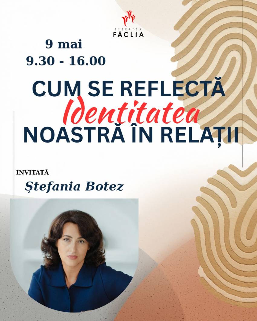 Conferință cu Ștefania Botez la Biserica Făclia Cluj-Napoca