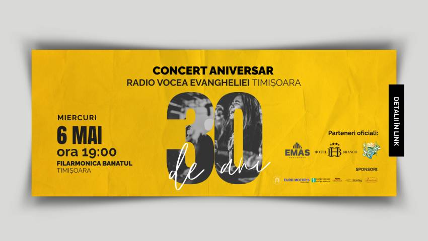 Concert aniversar Radio Vocea Evangheliei Timișoara - 30 de ani