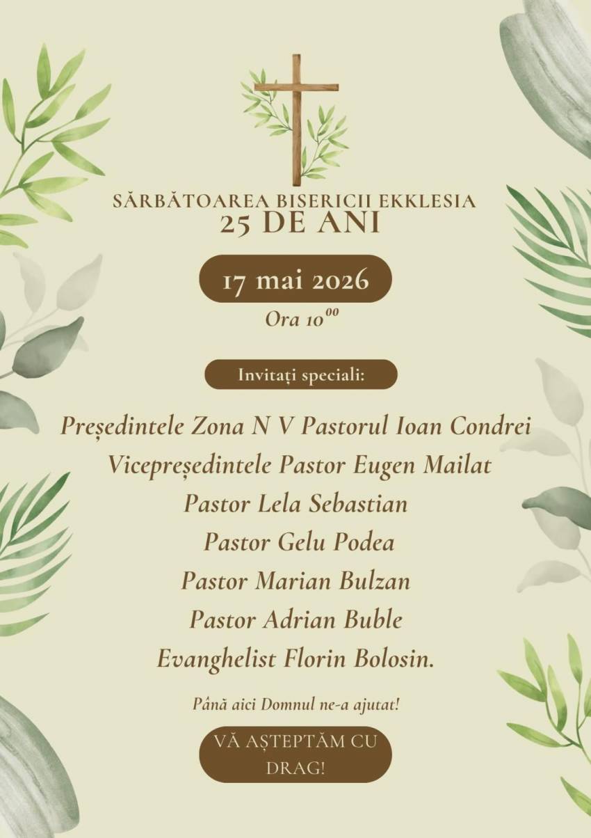 Aniversare 25 de ani la Biserica Ekklesia Simeria