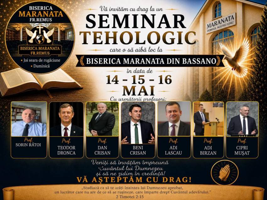 Seminar Teologic la Biserica Maranata Bassano