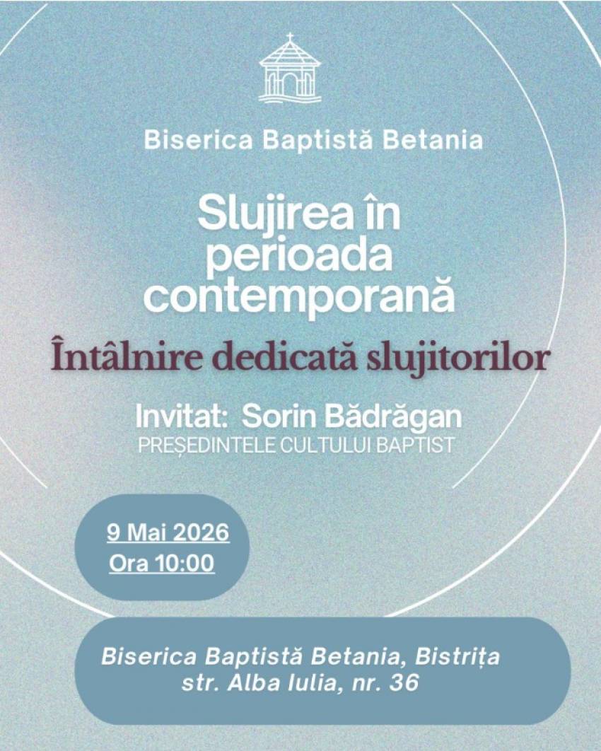 Sorin Bădrăgan la Biserica Betania Bistriţa