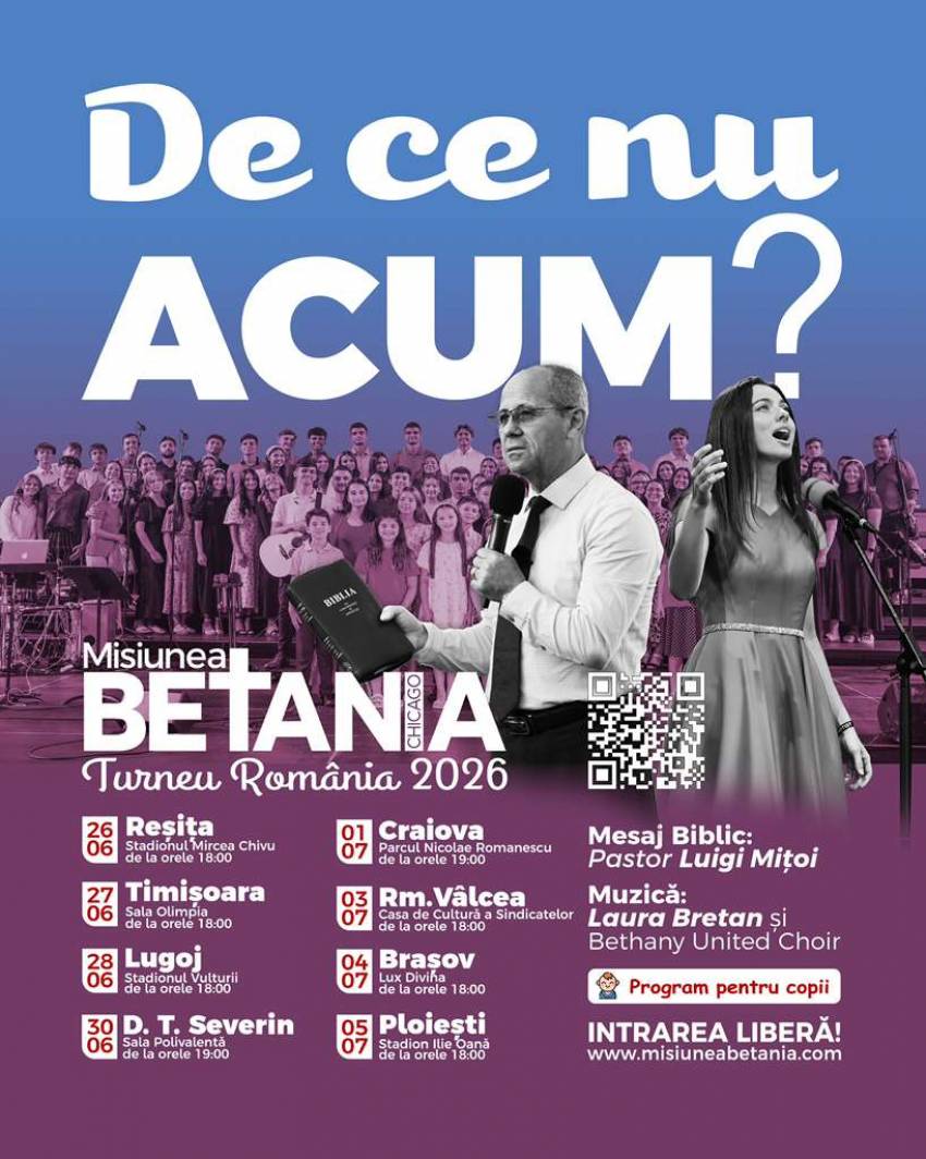 Misiunea Betania Chicago - Turneu în România