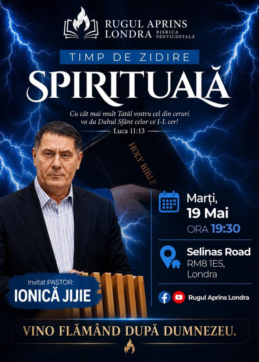 Ionică Jijie la Biserica Rugul Aprins Londra