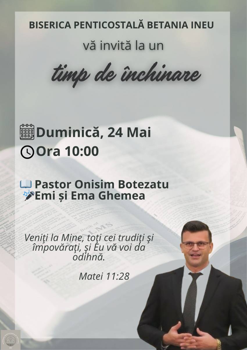 Onisim Mladin la Biserica Betania Ineu