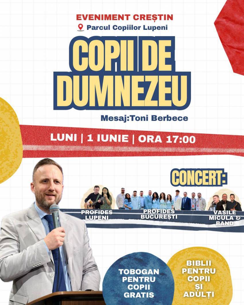 Eveniment Creștin în Parcul Copiilor Lupeni