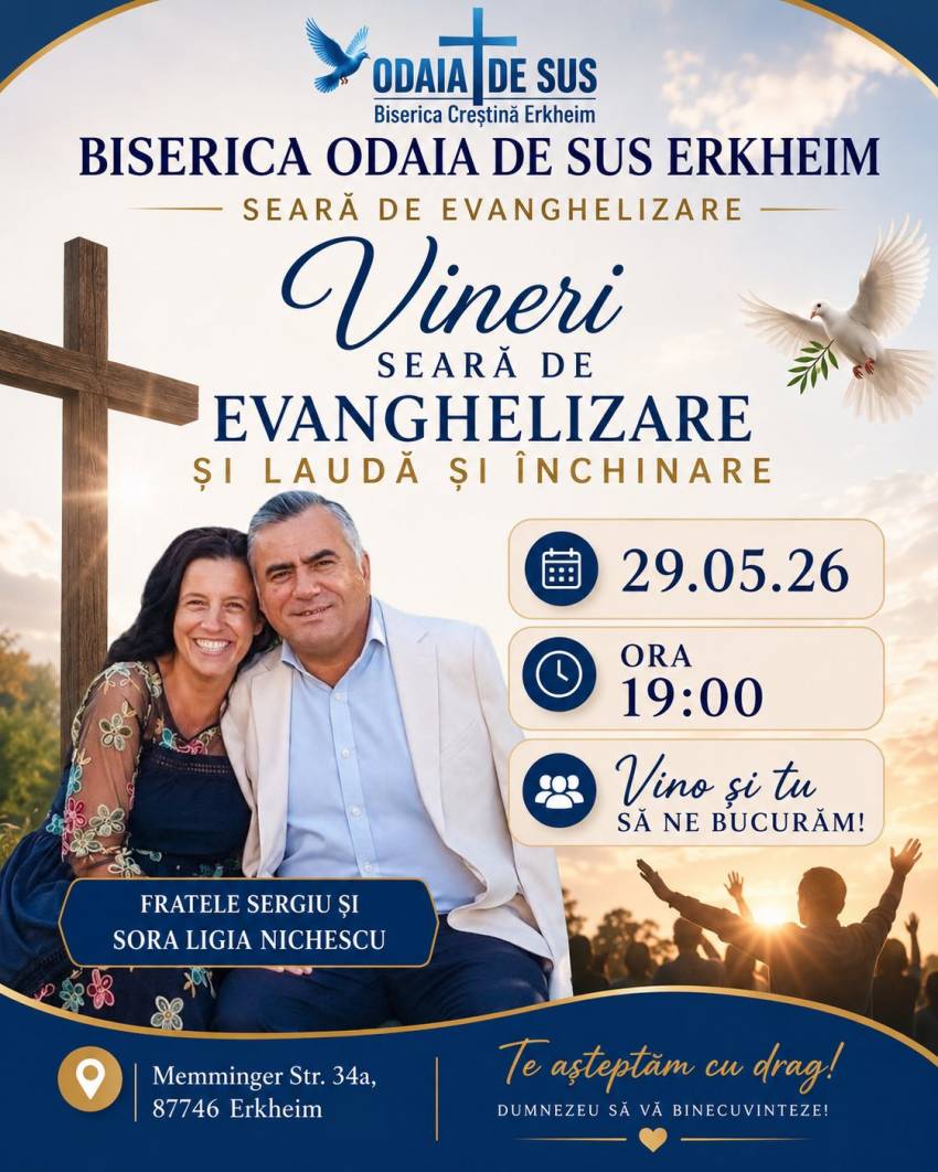 Sergiu Nichescu la Biserica Creștină Odaia de Sus Erkheim