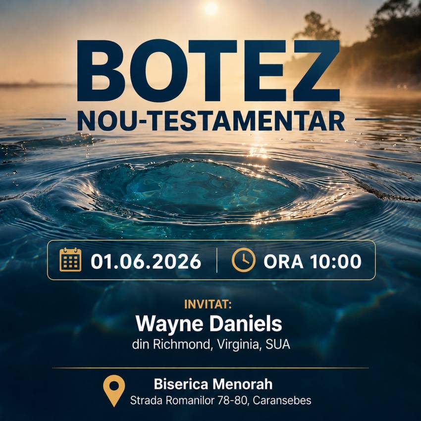 Botez la Biserica Menorah Caransebeș