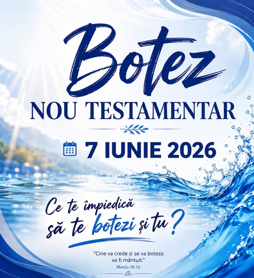 Botez la Biserica Shalom Vaslui