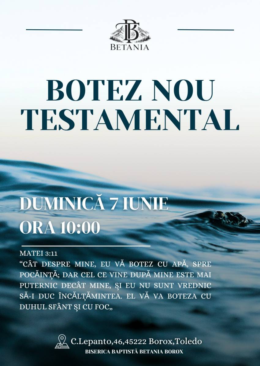 Botez la Biserica Betania Borox