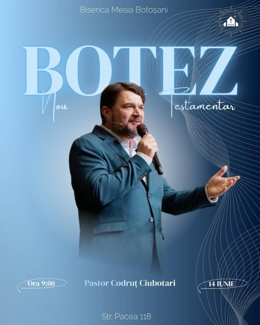 Botez la Biserica Mesia Botoșani