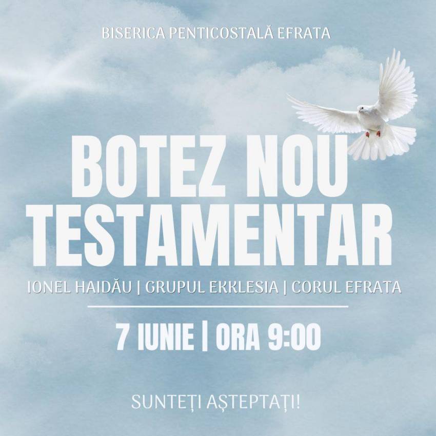 Botez la Biserica Efrata Oradea