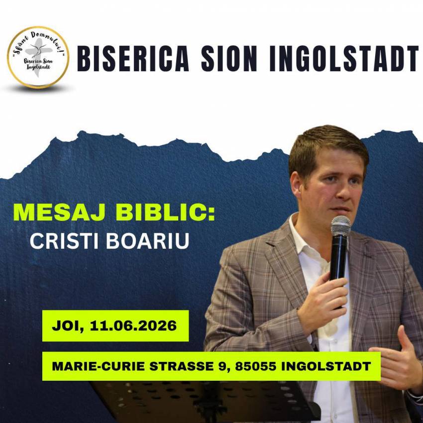Cristi Boariu la Biserica Sion Ingolstadt