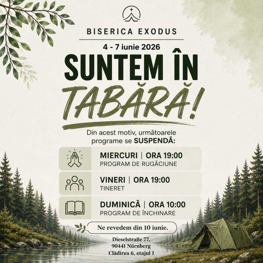 Biserica Exodus Nürnberg în tabără!