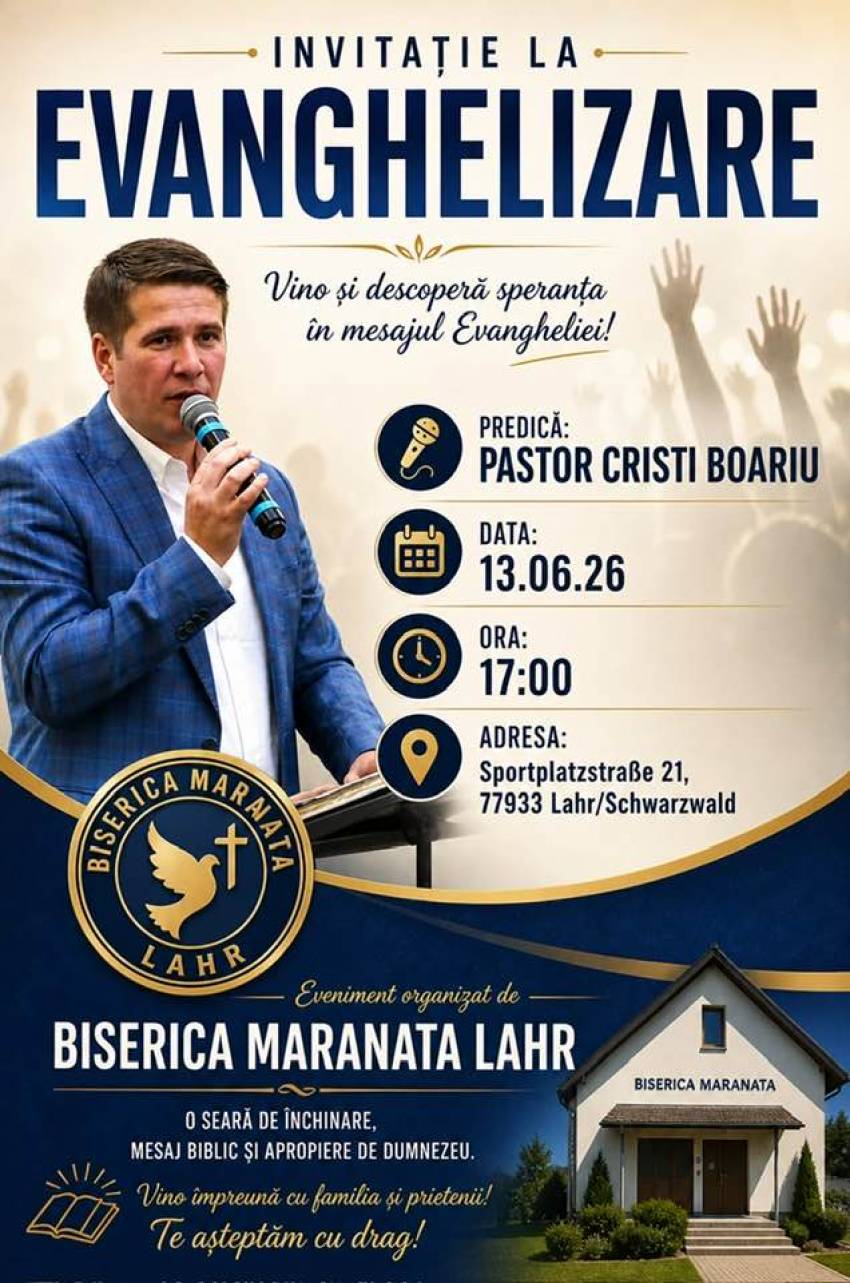 Cristi Boariu la Biserica Maranata Lahr