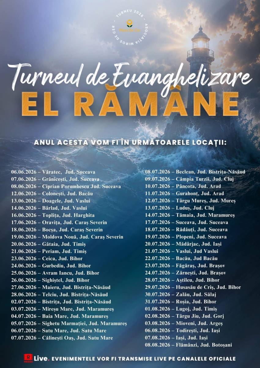 Turneu de evanghelizare Miros de Cer