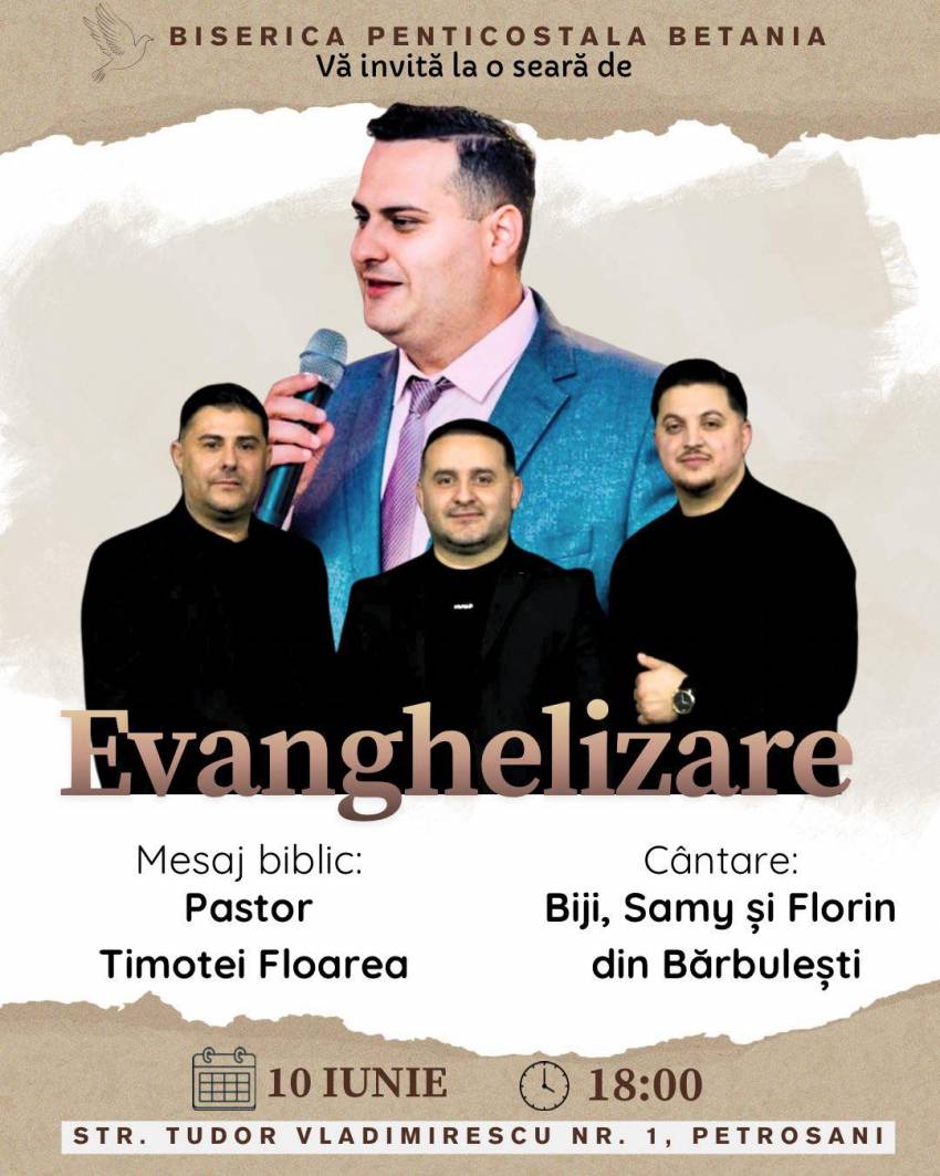 Timotei Floarea la Biserica Betania Petroșani