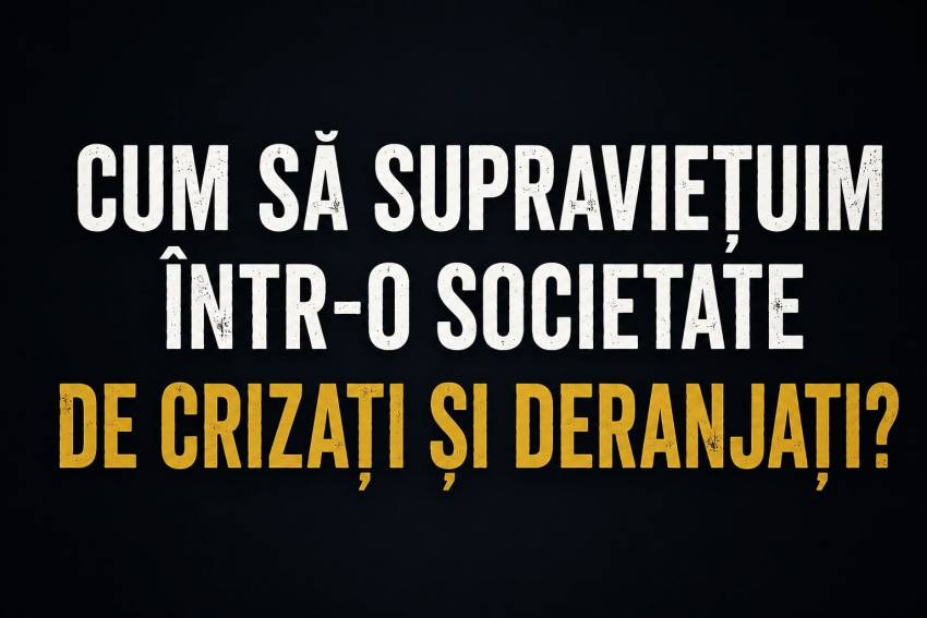 Costel Ghioancă ◉ Cum să supraviețuim într-o societate de crizați și deranjați?