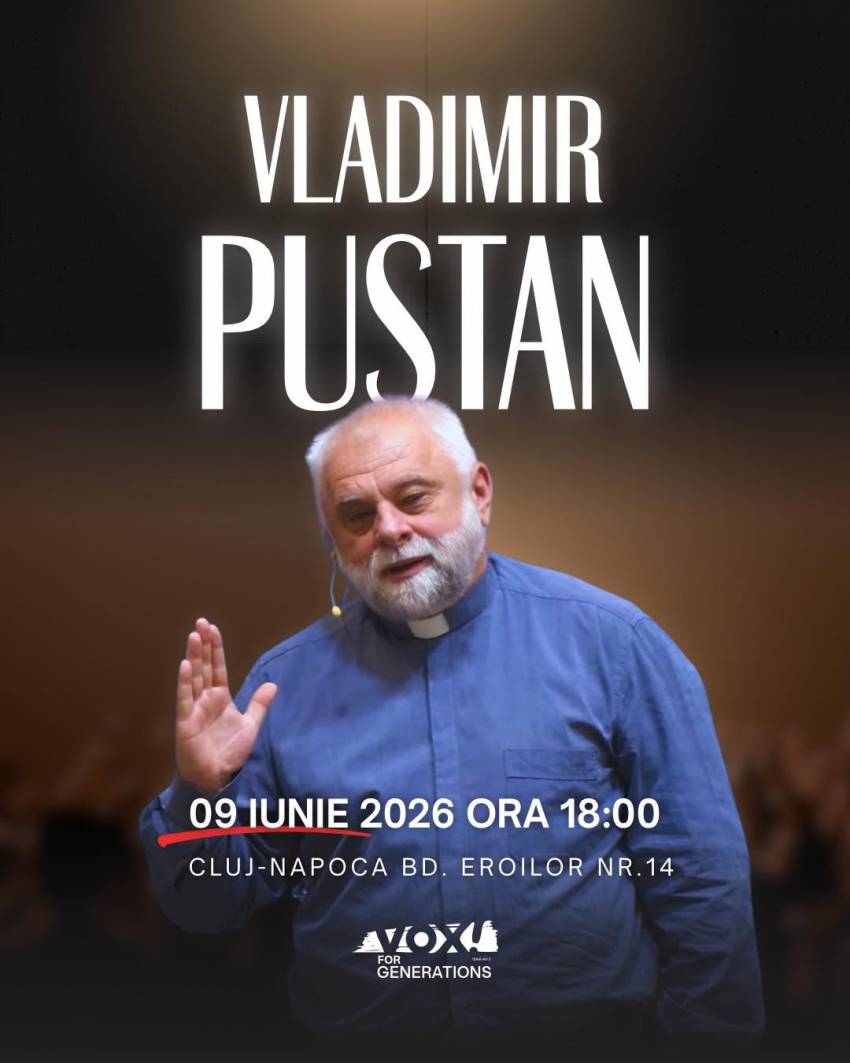Vladimir Pustan la Biserica Vox4Generations Cluj-Napoca