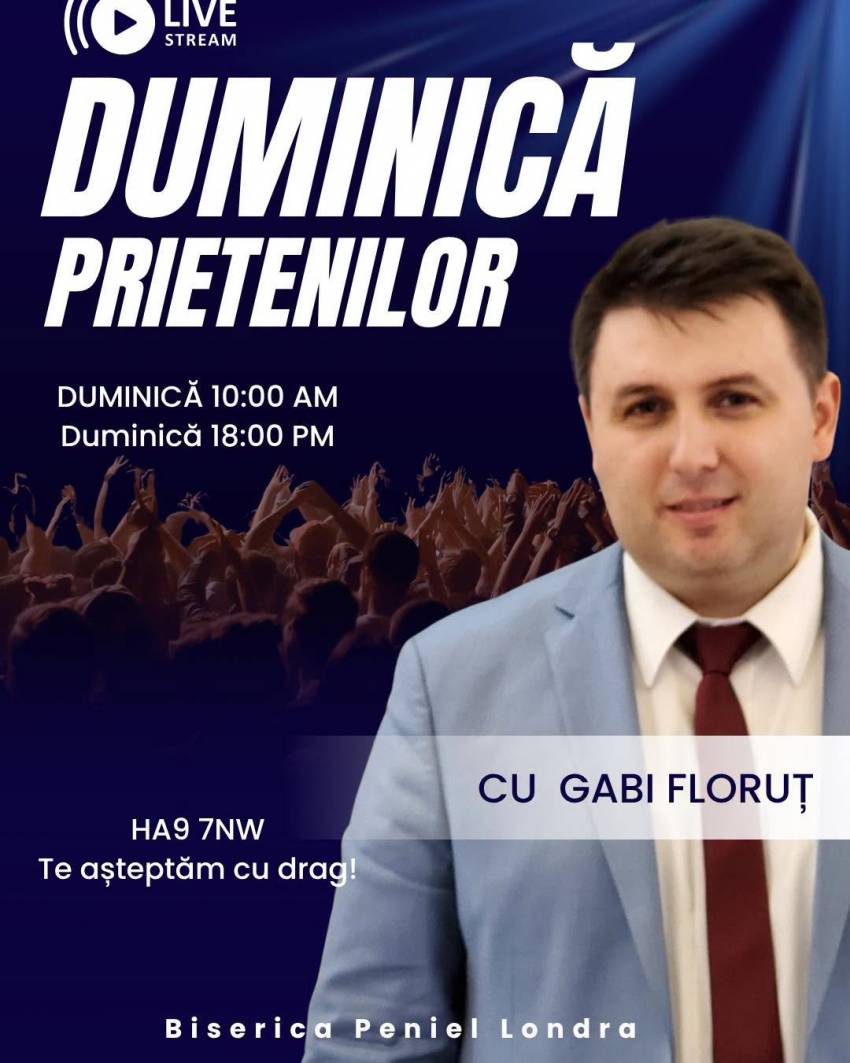 Gabi Floruț la Biserica Peniel Londra