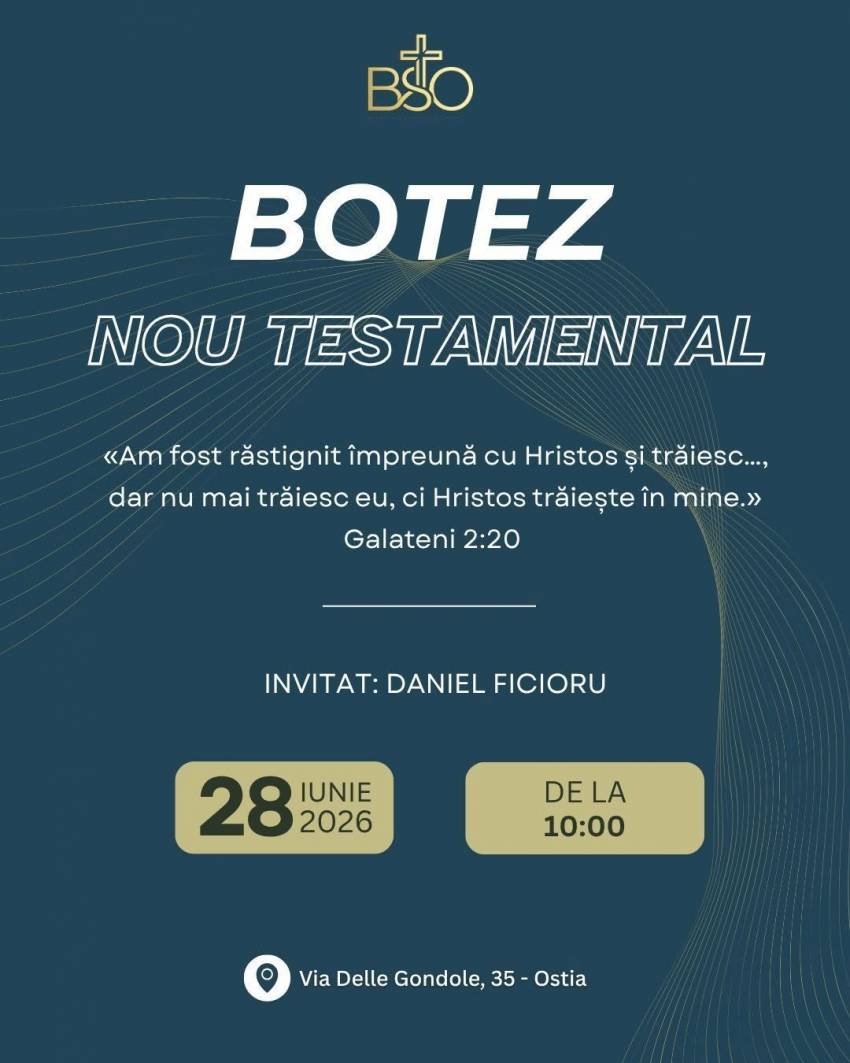 Botez la Biserica Speranţa Roma - Ostia