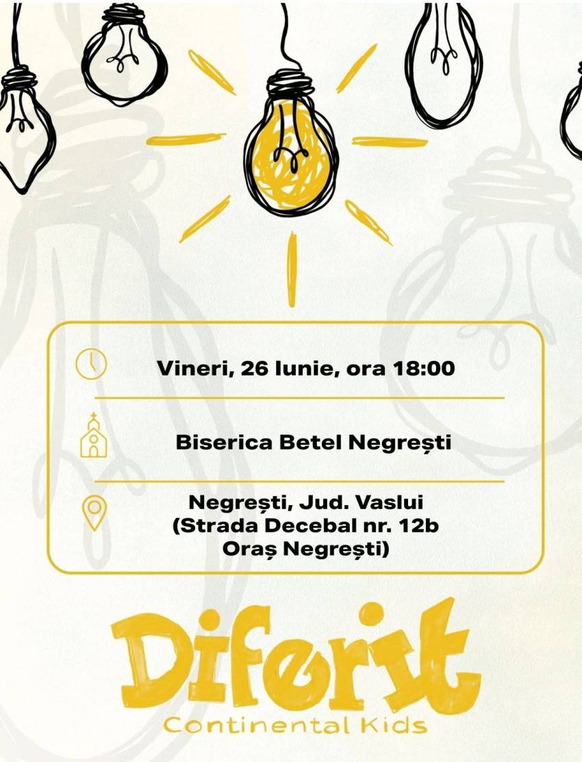 Grupul Continental Kids la Biserica Betel Negrești