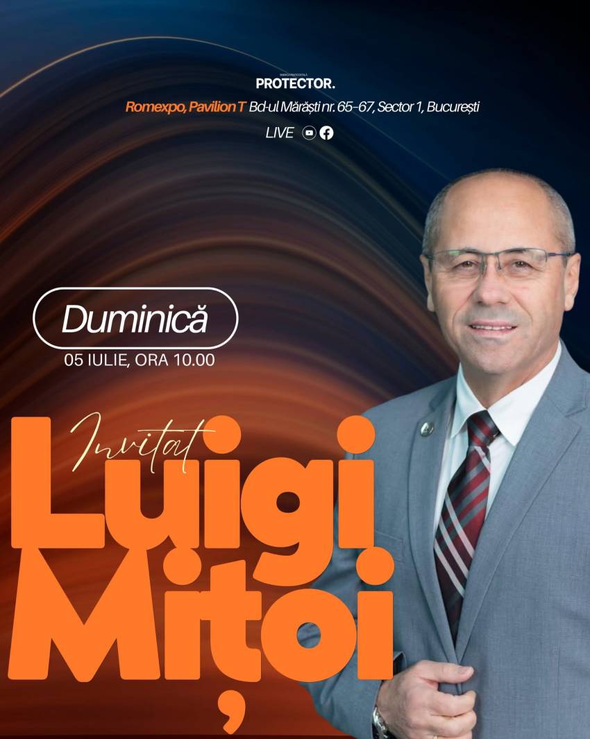 Luigi Mițoi la Biserica Protector București