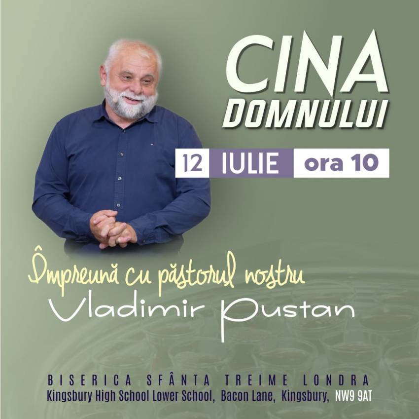 Vladimir Pustan la Biserica Sfânta Treime Londra