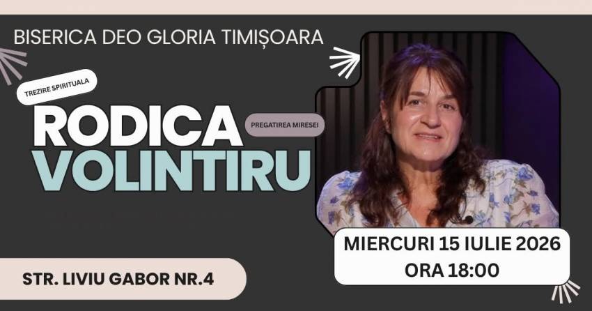 Rodica Volintiru la Biserica Deo Gloria Timișoara
