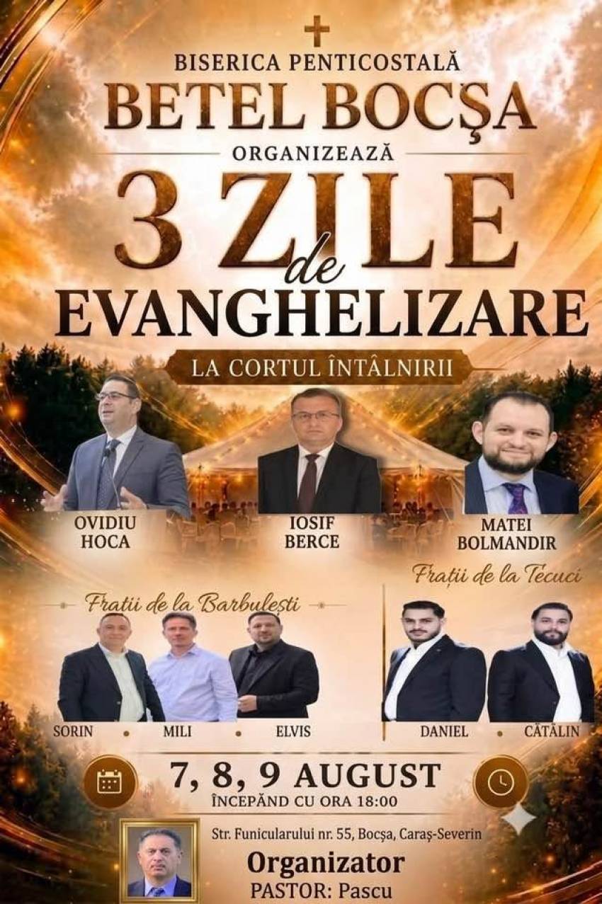 Seri de evanghelizare la Bocșa