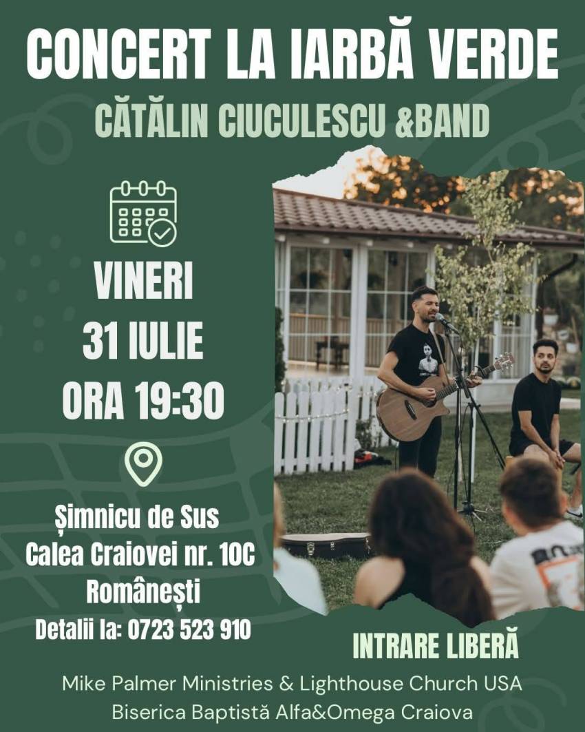 Concert Cătălin Ciuculescu & Band în Șimnicu de Sus