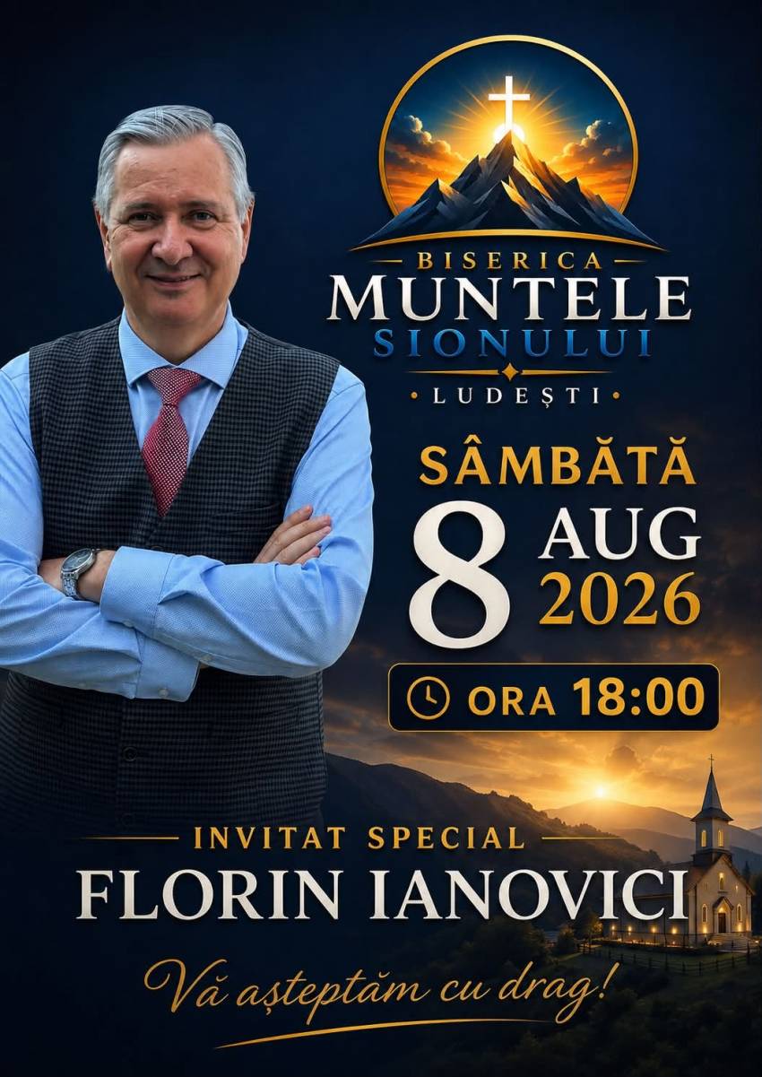 Florin Ianovici la Biserica Muntele Sionului Ludești 