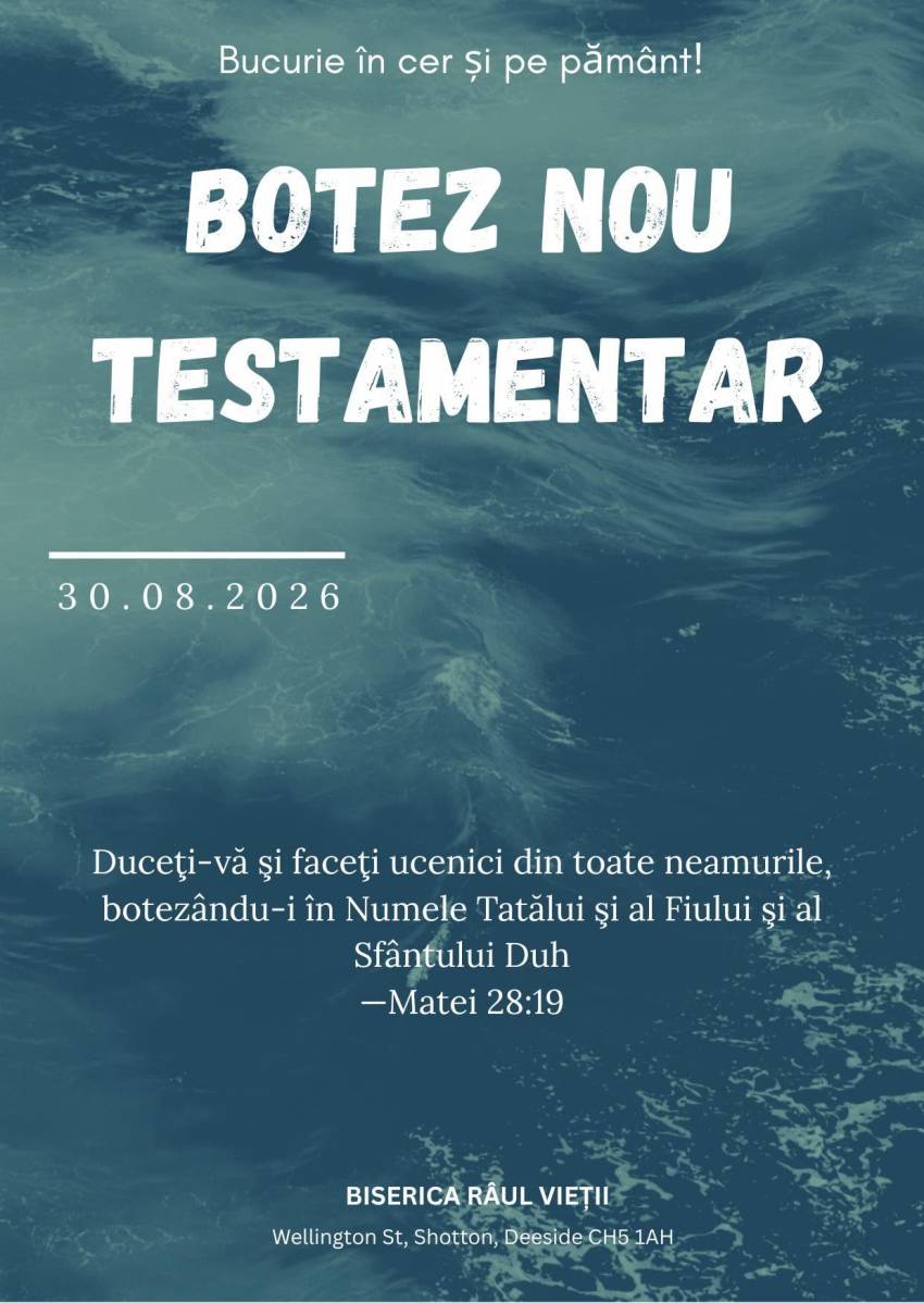 Botez la Biserica Râul Vieții Shotton