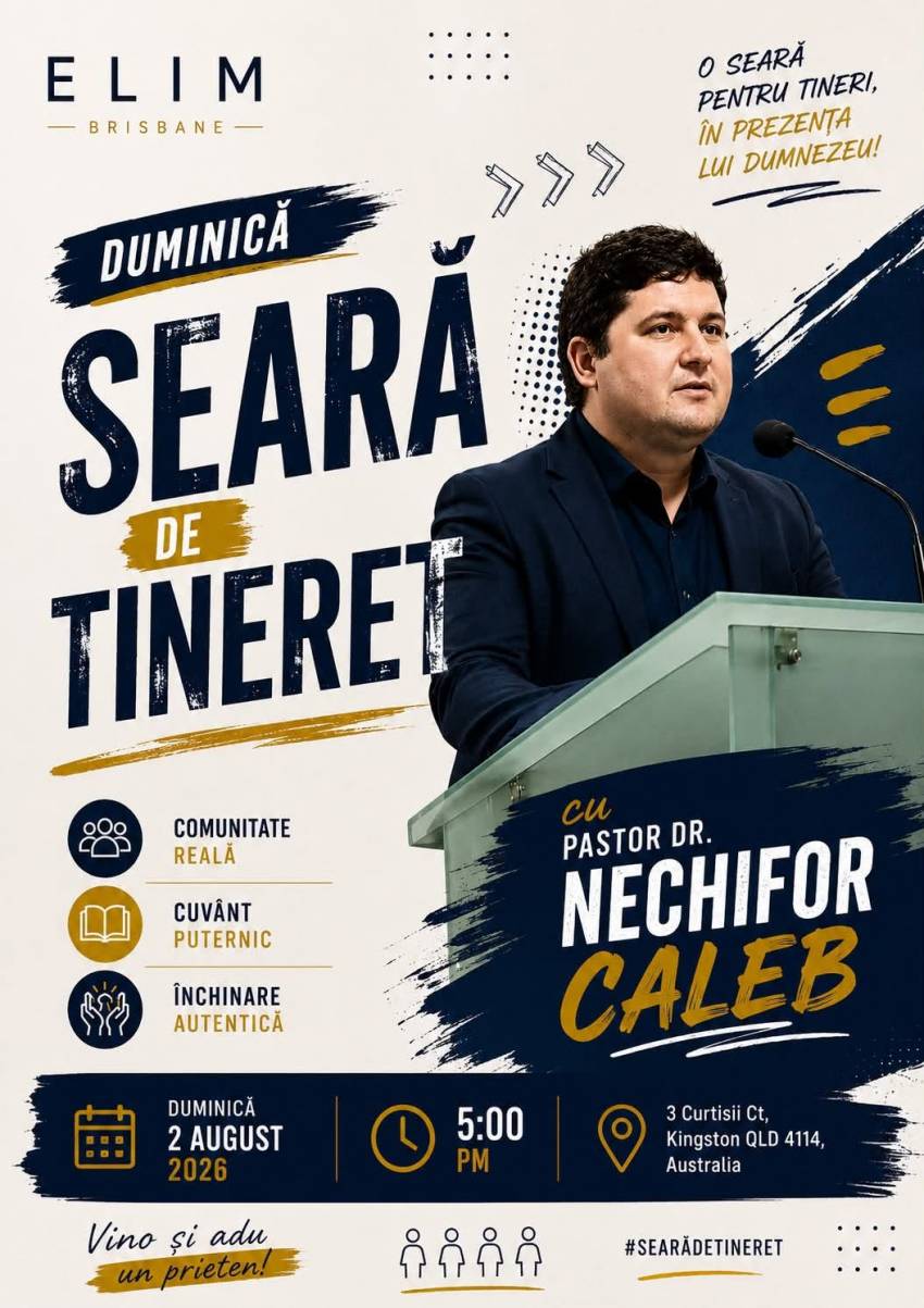 Nechifor Caleb la Biserica Elim Brisbane